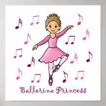 Princesse de ballerine affiches