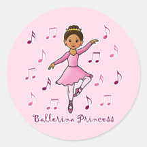 Princesse de ballerine autocollants