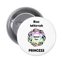 Princesse de Bas Mitzvah Badges Avec Agrafe