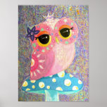 Princesse de fée de hibou poster