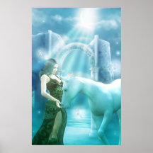 Princesse de licorne affiches