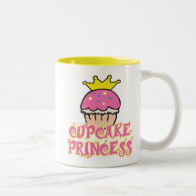Princesse de petit gâteau tasses à café