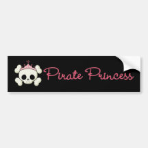 Princesse de pirate autocollants pour voiture