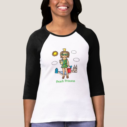 Princesse de plage t-shirt