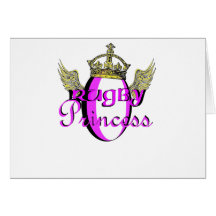 Princesse de rugby cartes de vœux