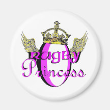 princesse de rugby magnets