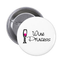 Princesse de vin badge avec épingle