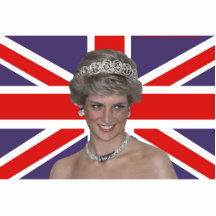 Princesse Diana Flies le drapeau Découpages En Acrylique