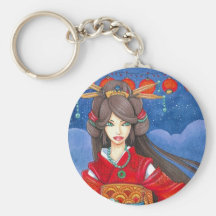 Princesse Dragon Custom Geisha Keychain Porte-clefs