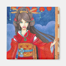 Princesse Dragon Magnet, carré Magnets Pour Réfrigérateur