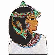 Princesse égyptienne découpage en acrylique
