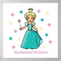 Princesse enchantée affiches
