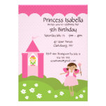 Princesse féerique Castle Birthday Cartons D'invitation Personnalisés