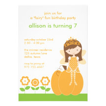 Princesse féerique Invitations de chute