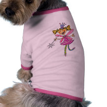 Princesse féerique rose t-shirt pour toutou