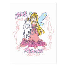 Princesse féerique Toddler Baby Carte Postale