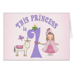 Princesse First Birthday Invitation de licorne Cartes De Vœux