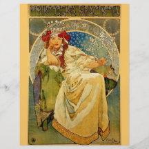Princesse Hyacinth par Mucha Prospectus Personnalisés