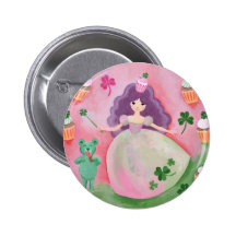 Princesse irlandaise Painting de petit gâteau Badges Avec Agrafe