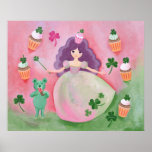 Princesse irlandaise Painting de petit gâteau Posters