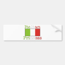 Princesse italienne autocollants pour voiture
