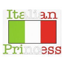Princesse italienne invitations personnalisées