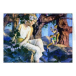 Princesse juste de Maxfield Parrish et les gnomes Carte De Vœux