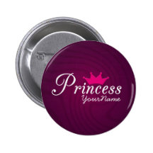 Princesse Party Button Pin's Avec Agrafe
