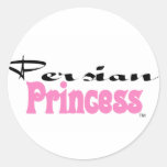 Princesse persane adhésifs ronds