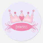 Princesse personnalisée Tiara Stickers Autocollant
