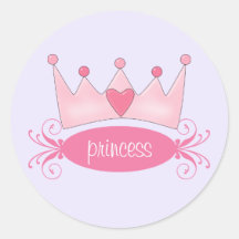 Princesse personnalisée Tiara Stickers Autocollant