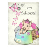 Princesse Piggy dans une invitation couvrante