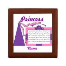 Princesse Pink/boîte-cadeau pourpre d'image Boîtes À Babioles