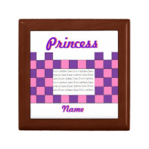 Princesse Pink/boîte-cadeau pourpre d'image Boîtes À Bijoux