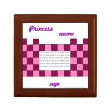 Princesse Pink/boîte-cadeau rose d'image de châtea Boîte À Souvenirs