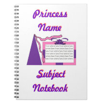 Princesse Pink/carnet pourpre de chapeau