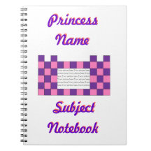 Princesse Pink/carnet pourpre de château