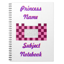 Princesse Pink/carnet rose de château