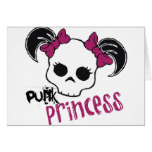 Princesse punk cartes de vœux