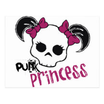 Princesse punk cartes postales