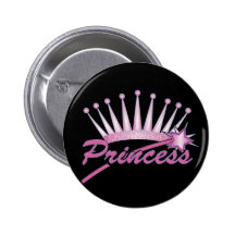 Princesse rose Crown Badge Avec Épingle