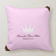 Princesse rose Crown Custom Baby Pillow Oreillers