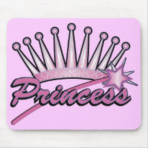 Princesse rose Crown Tapis De Souris