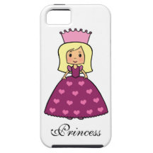 Princesse rose Hearts Dress de Clipart de bande de Étuis iPhone 5