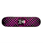 Princesse rose Skateboard de crâne de contrôle