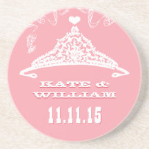Princesse royale Bride Coasters Dessous De Verres