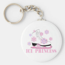 Princesse Skate de glace Porte-clé