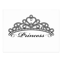 Princesse Tiara Postcard Carte Postale