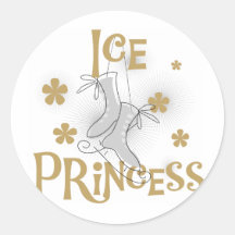 Princesse Tshirts et cadeaux de glace Autocollant
