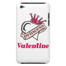 Princesse Valentine Crown et coeur Étui iPod Touch